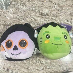 Two Halloween plushies. Ages 3+